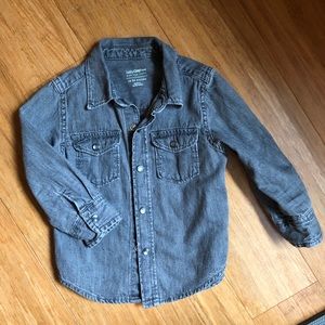Gap for Good Long-sleeve black denim shirt